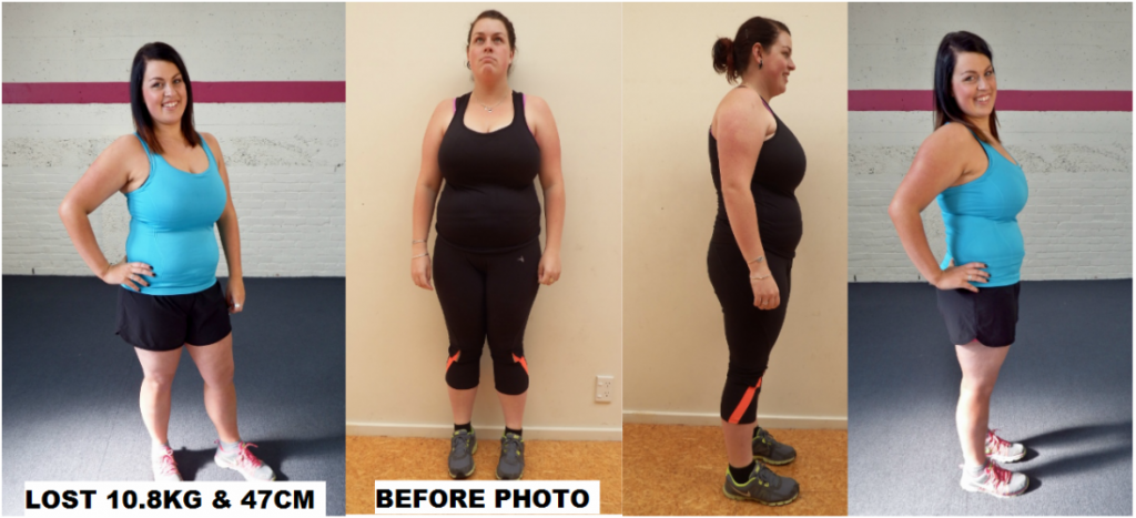 example of proven weight loss at Go Girl Timaru
